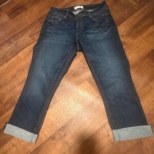 LOFT Dark Blue Boyfriend Jeans
